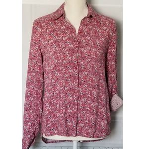 EUC Love Fire long sleeve button down shirt Size M